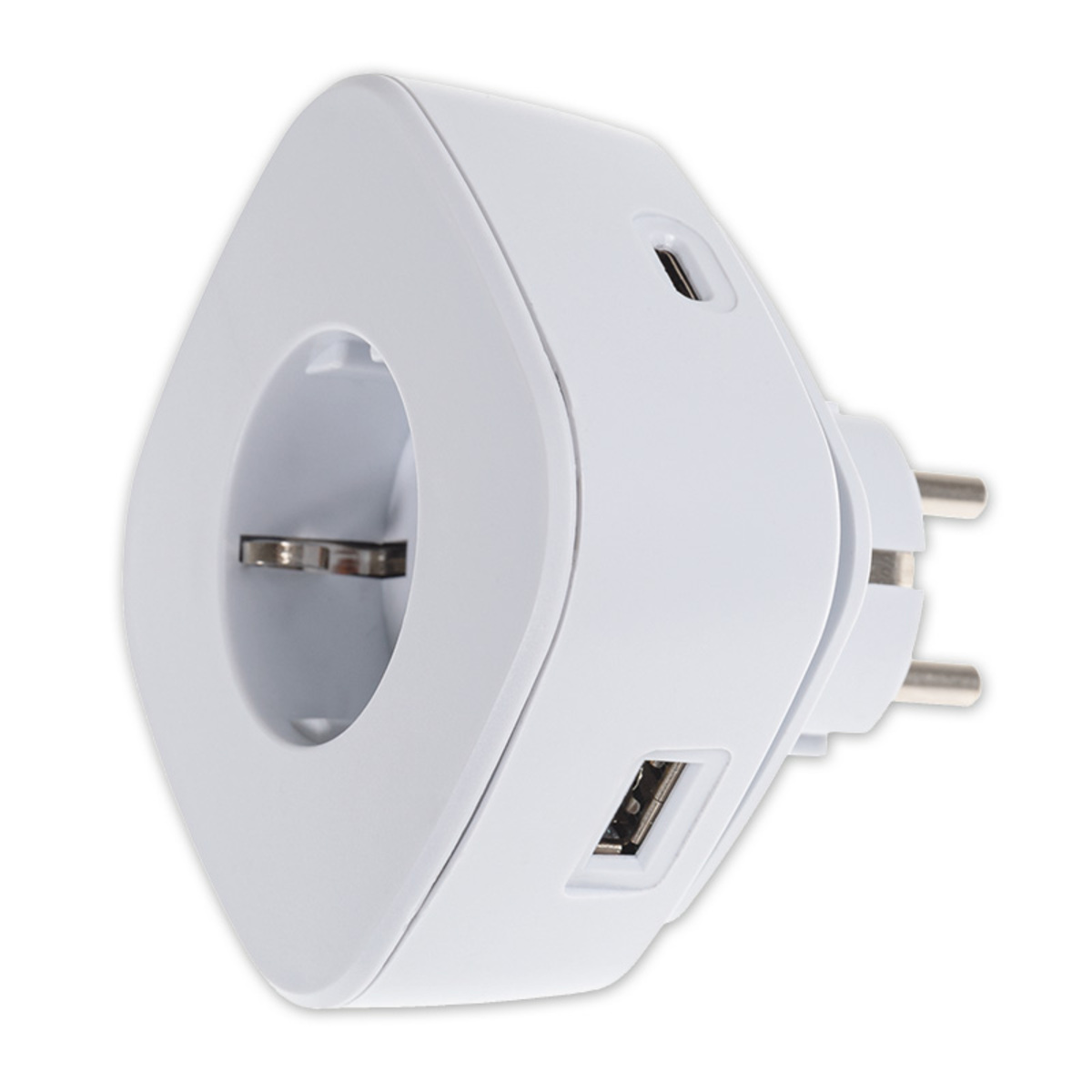 Bild 1 von Powertec Electric Steckdosenadapter mit Kabelaufnahme