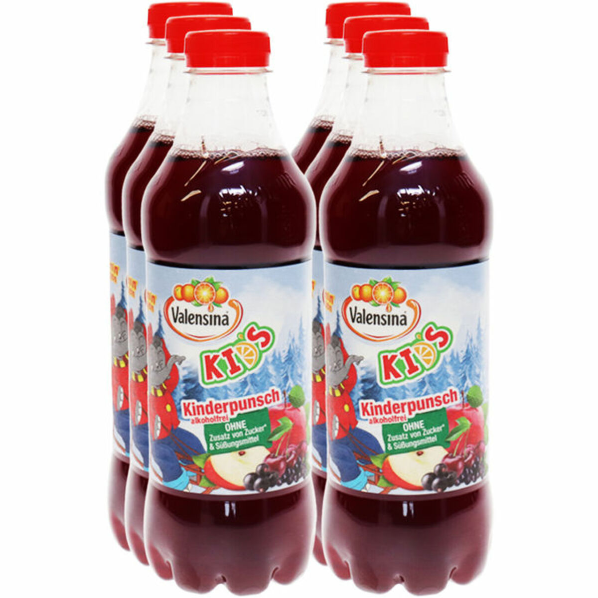 Bild 1 von Valensina Benjamin Blümchen Kinderpunsch, 6er Pack (EINWEG) zzgl. Pfand