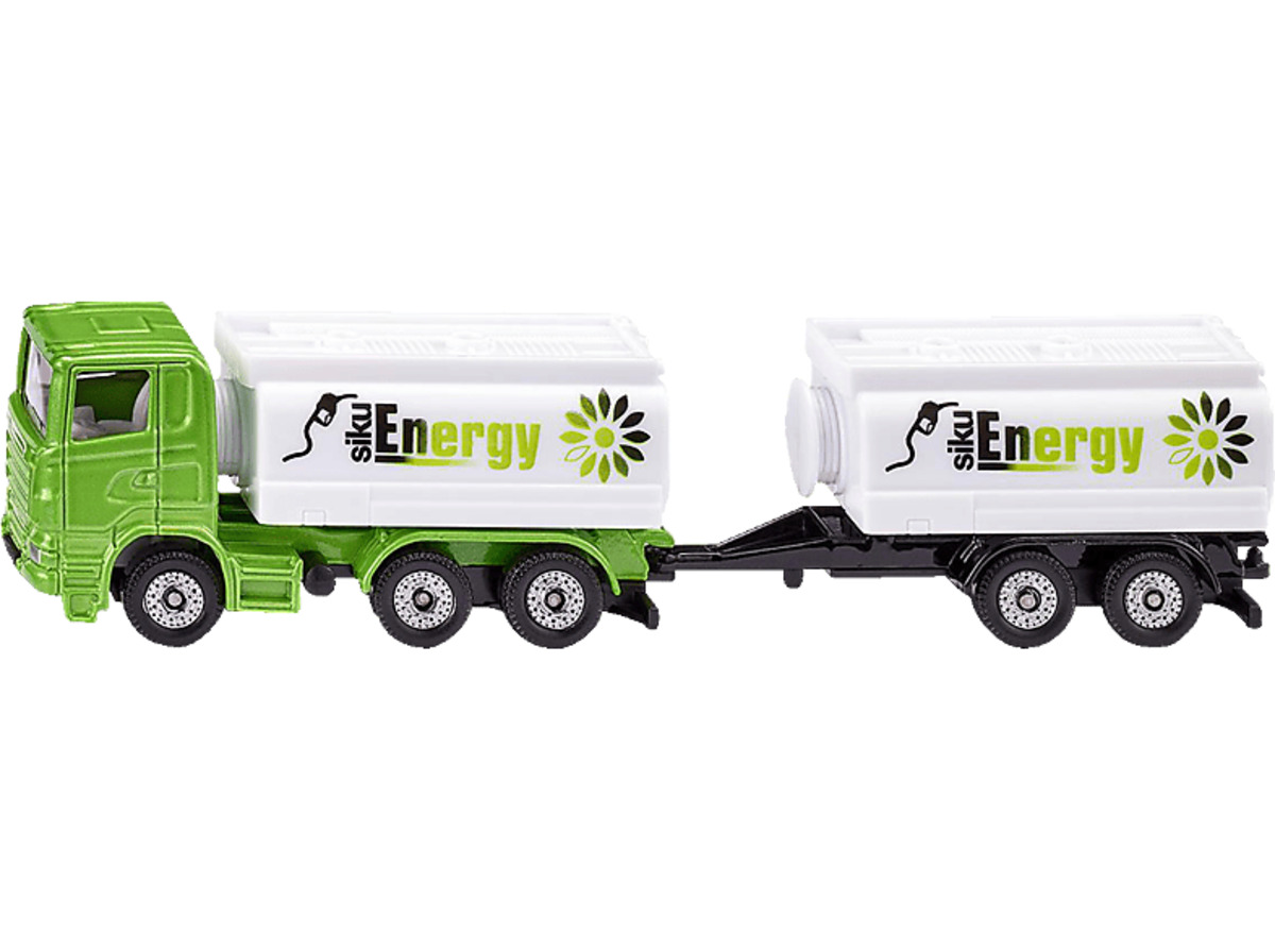 Bild 1 von SIKU LKW mit Tankwagenaufbau und Anhänger Modellauto, Mehrfarbig, Mehrfarbig