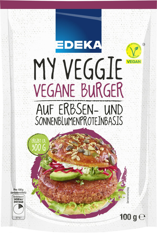 Bild 1 von EDEKA My Veggie Vegane Burger 100G