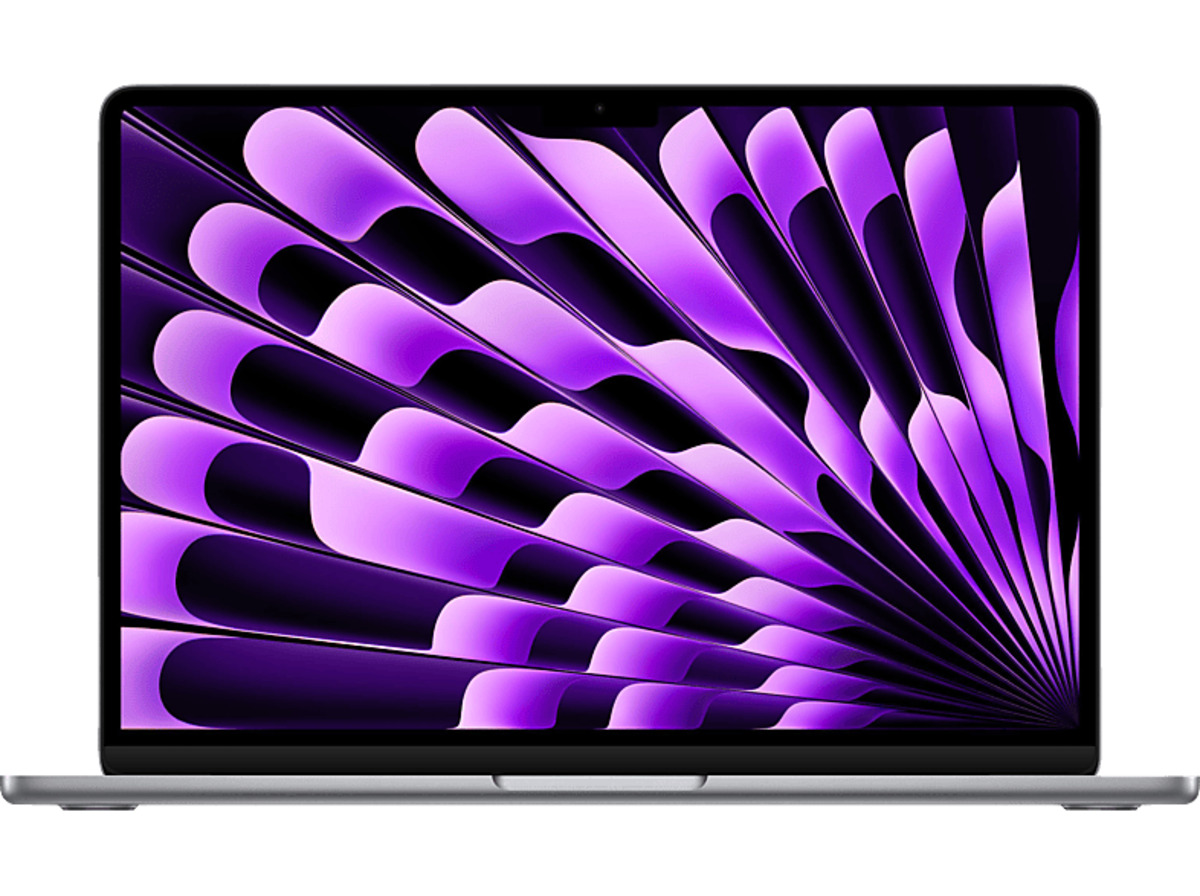 Bild 1 von APPLE MacBook Air (2024), MRXN3D/A, Notebook, mit 13,6 Zoll Display, M3 Prozessor, 8 GB RAM, 256 SSD, Space Grau, macOS, Space Grau