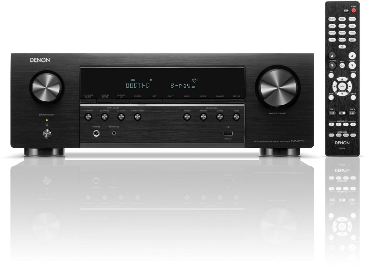 Bild 1 von AVC-S670H Klang Effekt Receiver schwarz