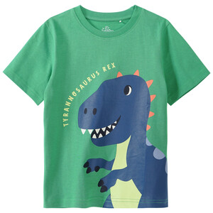 Jungen T-Shirt mit großem Dino-Print GRÜN