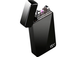 ISY IEL-1100 USB-C elektronisches Lichtbogen Feuerzeug, Schwarz