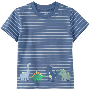 Baby T-Shirt mit Dino-Motiven BLAU