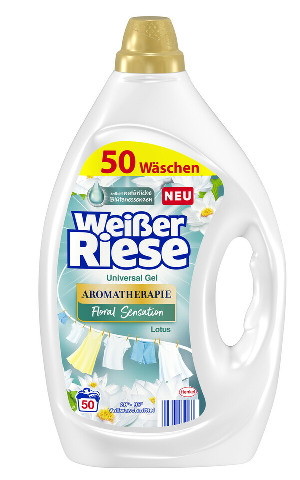 Bild 1 von Weißer Riese Universal Gel Aromatherapie Floral Sensation Lotus 2,25L 50WL