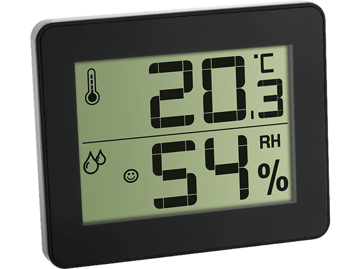 Bild 1 von TFA 30.5027.01 Digitales Thermo-Hygrometer, Schwarz