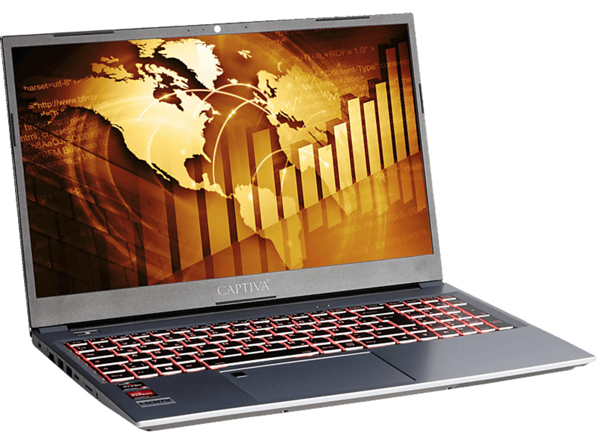 Bild 1 von CAPTIVA Power Starter R71-665, Notebook, mit 15,6 Zoll Display, AMD Ryzen™ 5,R5 5625U Prozessor, 8 GB RAM, 500 SSD, Radeon™ Onboard Graphics, Mehrfarbig, Windows 11 Home (64 Bit), Mehrfarbig