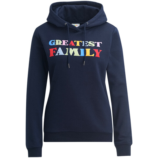 Bild 1 von Damen Hoodie mit Message-Print DUNKELBLAU