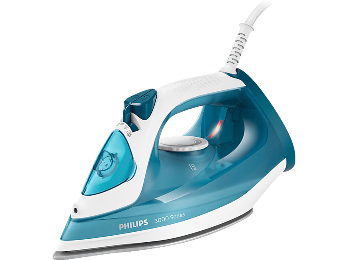 Bild 1 von PHILIPS DST3011/20 Serie 3000 Dampfstoß: 140 g/Min., 300ml, Dampfbügeleisen (2100 Watt, Keramik), Türkis