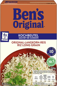 Ben's Original Langkorn Reis Kochbeutel 750G