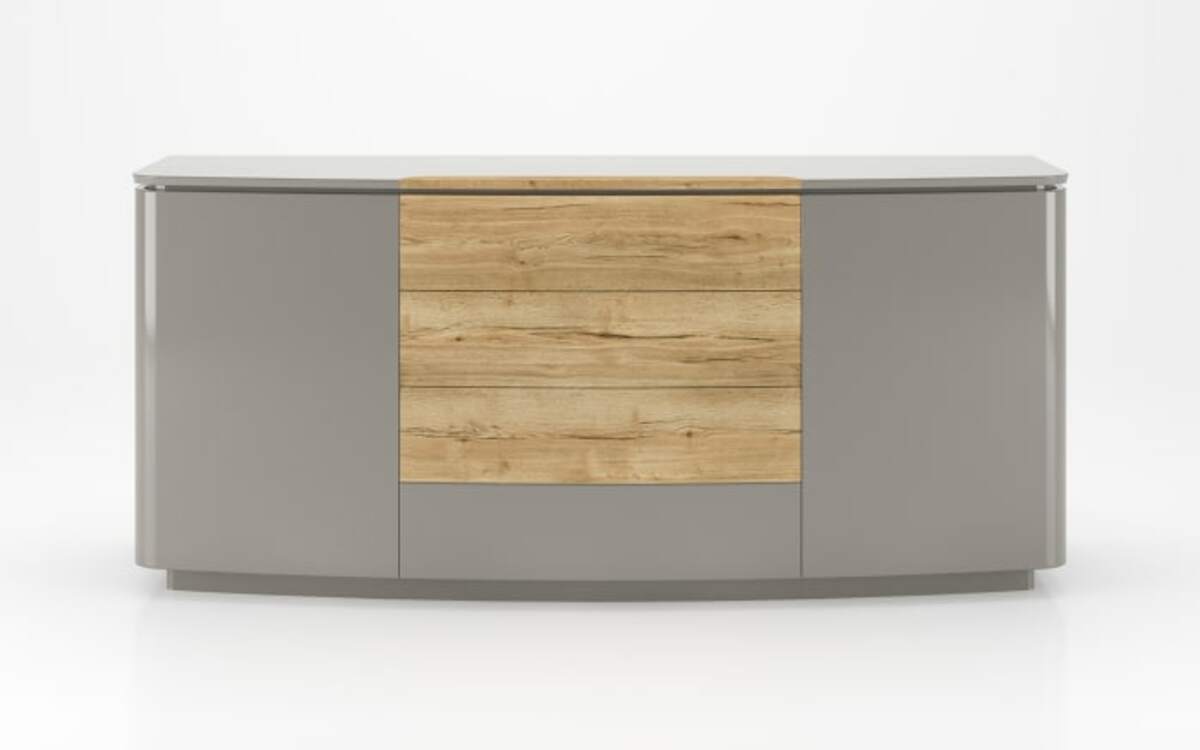 Bild 2 von Sideboard Dantaro in hellgrau / asteiche