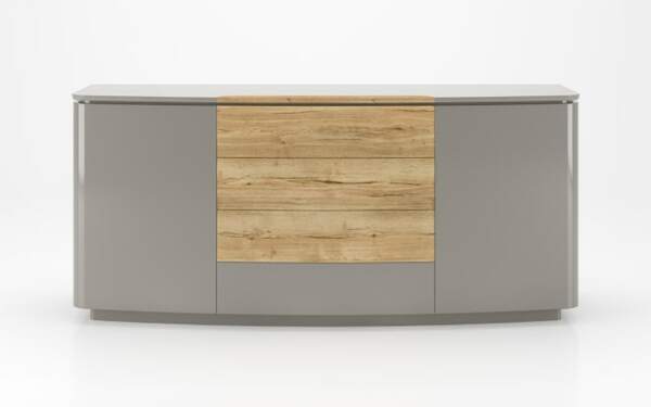 Bild 2 von Sideboard Dantaro in hellgrau / asteiche