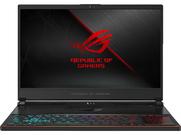 Bild 1 von ASUS ROG Zephyrus S (GX531GXR-AZ044R), Gaming Notebook, mit 15,6 Zoll Display, Intel® Core™ i7 i7-9750H Prozessor, 16 GB RAM, 1 TB SSD, NVIDIA GeForce RTX™ 2080, Black, Windows 10 Pro (64 Bit),