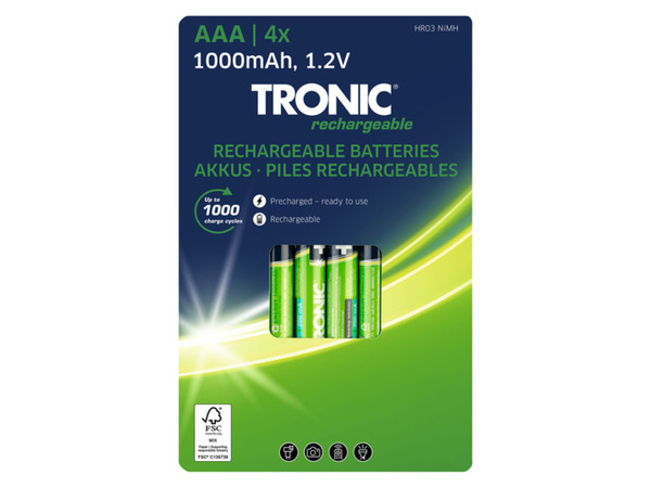 Bild 3 von TRONIC® Akku Ni-MH »Ready 2 Use«, 4 Stück