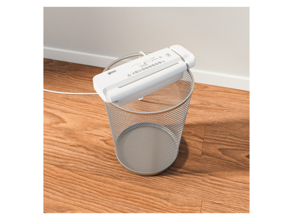 Bild 2 von UNITED OFFICE® Aktenvernichter-Papierkorbaufsatz, 6 Blatt A4, mit ausziehbarem Teleskoparm