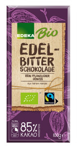 EDEKA Bio Edelbitterschokolade 85% 100G