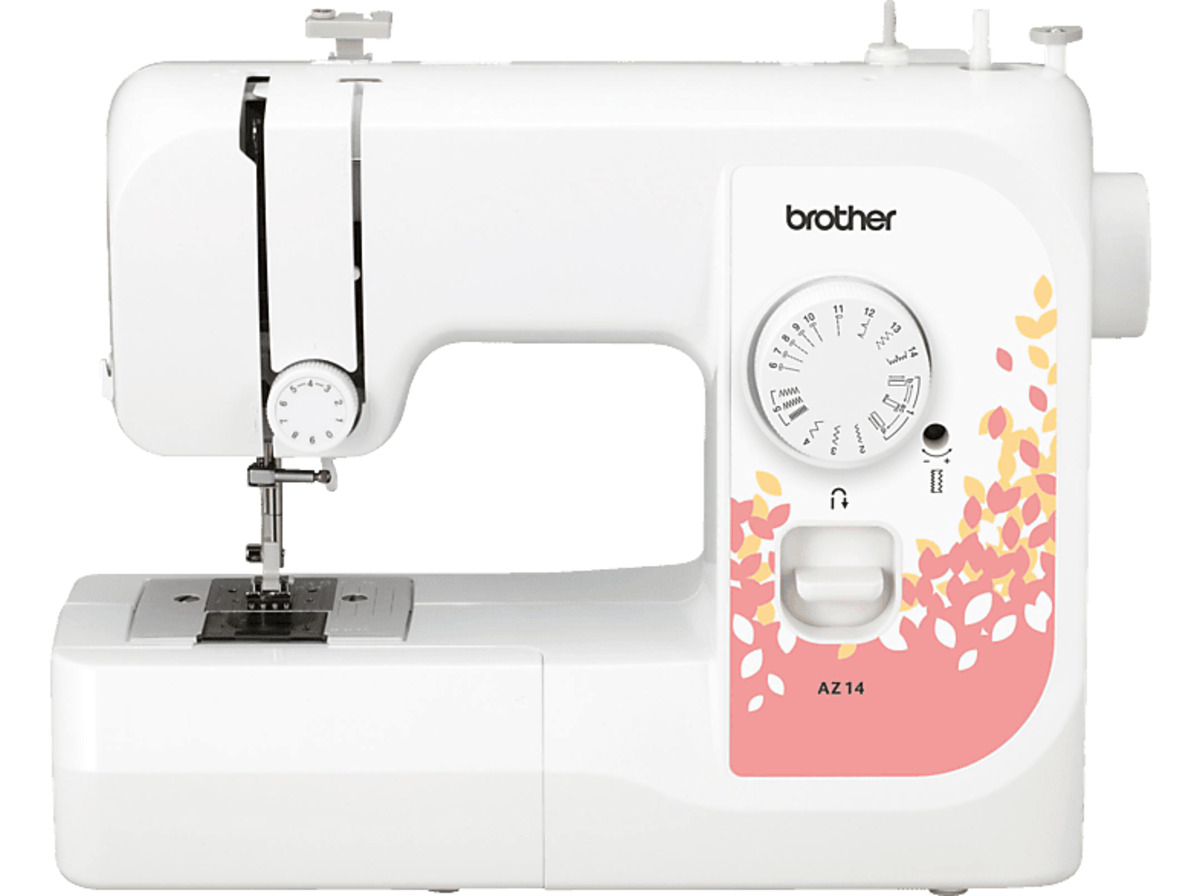 BROTHER AZ14 FreiarmNähmaschine (50 Watt), Weiß/Orange von Media Markt