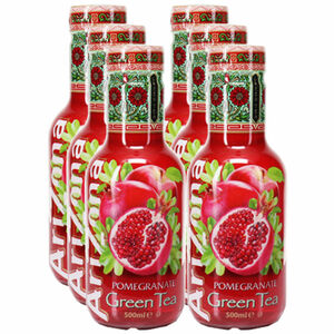 AriZona Green Tea Pomegranate, 6er Pack (EINWEG) zzgl. Pfand