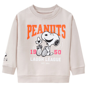 Peanuts Sweatshirt mit Print HELLBEIGE