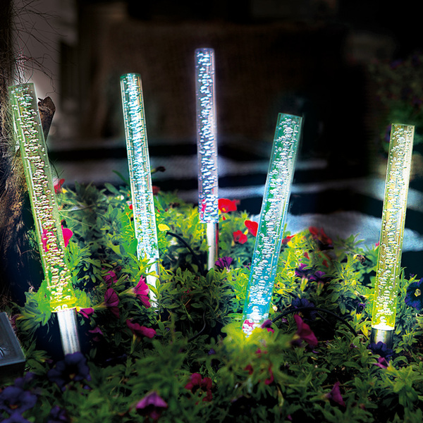 Bild 1 von I-Glow LED-Solar-Gartensticks 5er