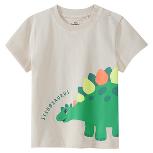 Baby T-Shirt mit Dino-Print BEIGE