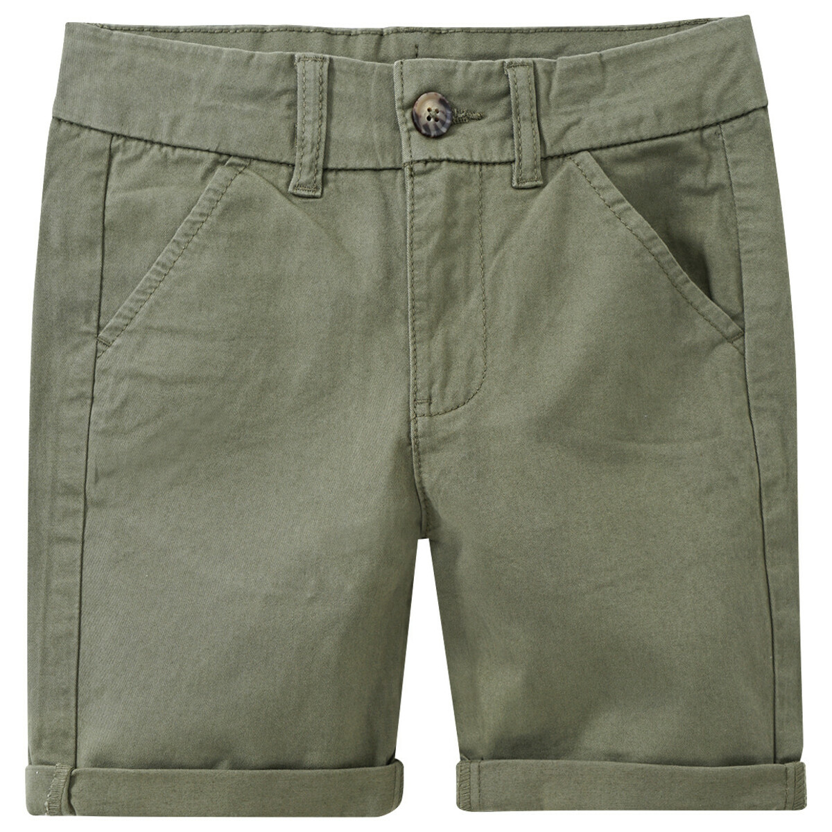 Bild 1 von Jungen Bermuda-Shorts in Unifarben OLIV