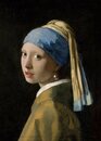 Bild 1 von Art for the home Leinwandbild Meisje met de pare, Jan Vermeer, Blau|schwarz