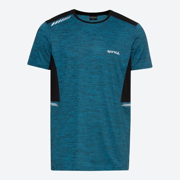 Bild 1 von Herren-Funktions-T-Shirt in Melange-Optik, Blue