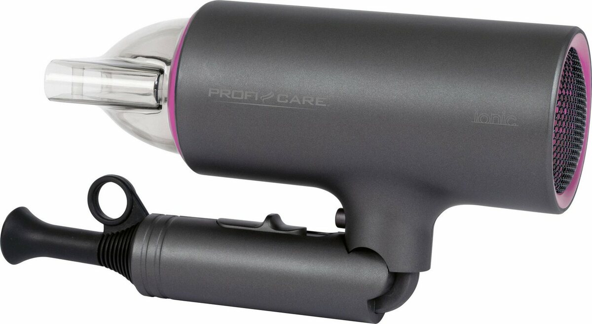 Bild 1 von ProfiCare Haartrockner PC-HAT 3073, 1600 W, Platzsparende Aufbewahrung durch Klappgriff, Rosa