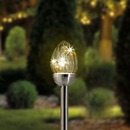 Bild 1 von Solarstecker "Glasflamme", ca. 43cm, Silver