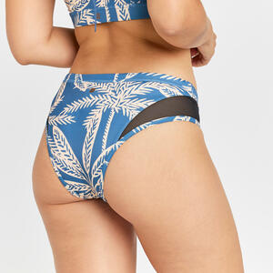 Bikini-Hose Damen - Savana Palmer blau Blau