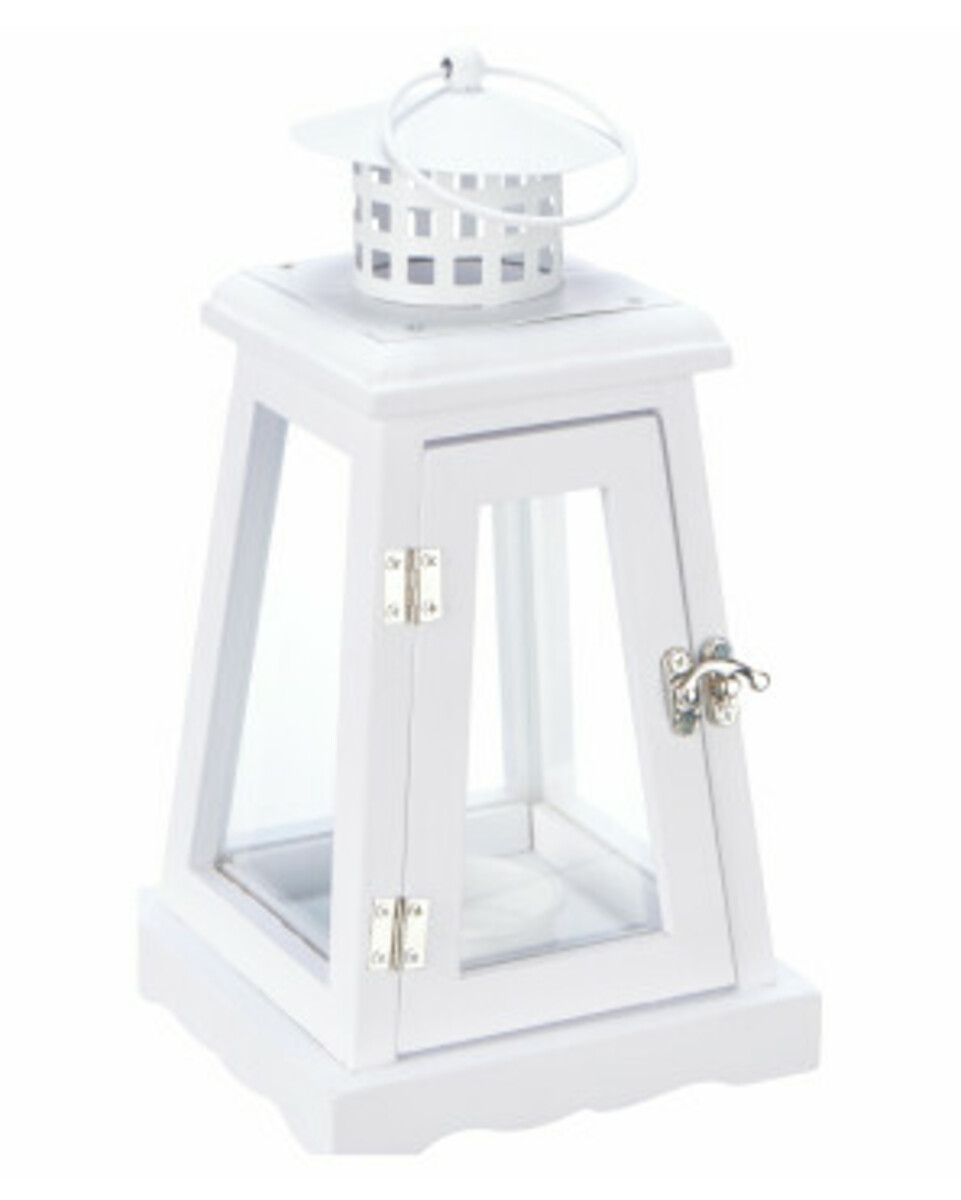 Bild 1 von Laterne, ca. 14 x 26 cm, weiß