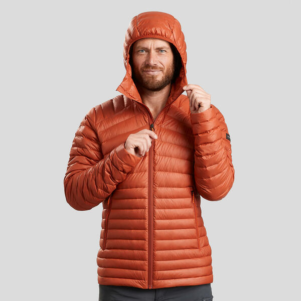 Bild 1 von Daunenjacke Herren bis -5 °C Kapuze Trekking - MT100 Braun