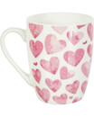Bild 1 von Tasse Herzen, verschiedene Designs, ca. 260 ml, rosa