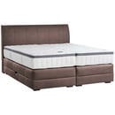 Bild 1 von Novel Boxspringbett, Braun, Dunkelbraun, Textil, Wenge, H3 + H4, 7-Zonen, Höhe ca. 27 cm, 200x200 cm, Bettkasten, Federkernmatratze, Schlafzimmer, Betten, Doppelbetten