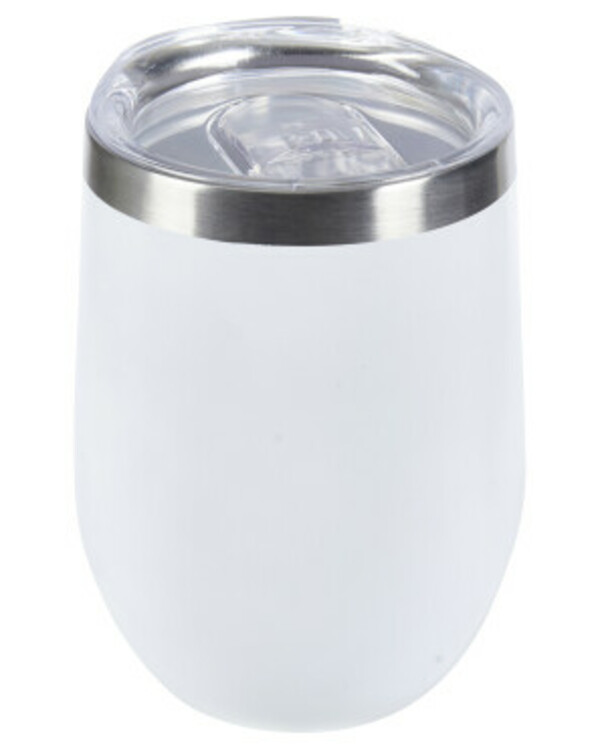 Bild 1 von Trinkbecher aus Edelstahl, ca. 360 ml, weiß
