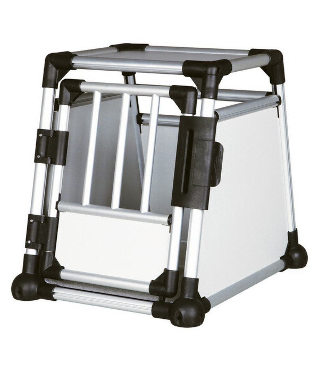 Bild 1 von Trixie Hundetransportbox Aluminium, hellgrau/silber
