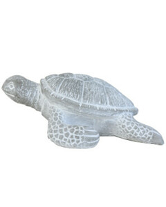 Deko-Schildkröte aus Zement, ca. 19 x 21 x 8 cm, grau