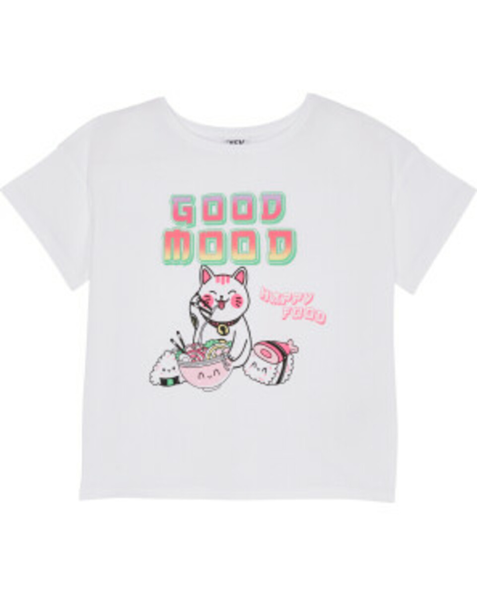 Bild 1 von Niedliches T-Shirt, Y.F.K., Rundhalsausschnitt, weiß