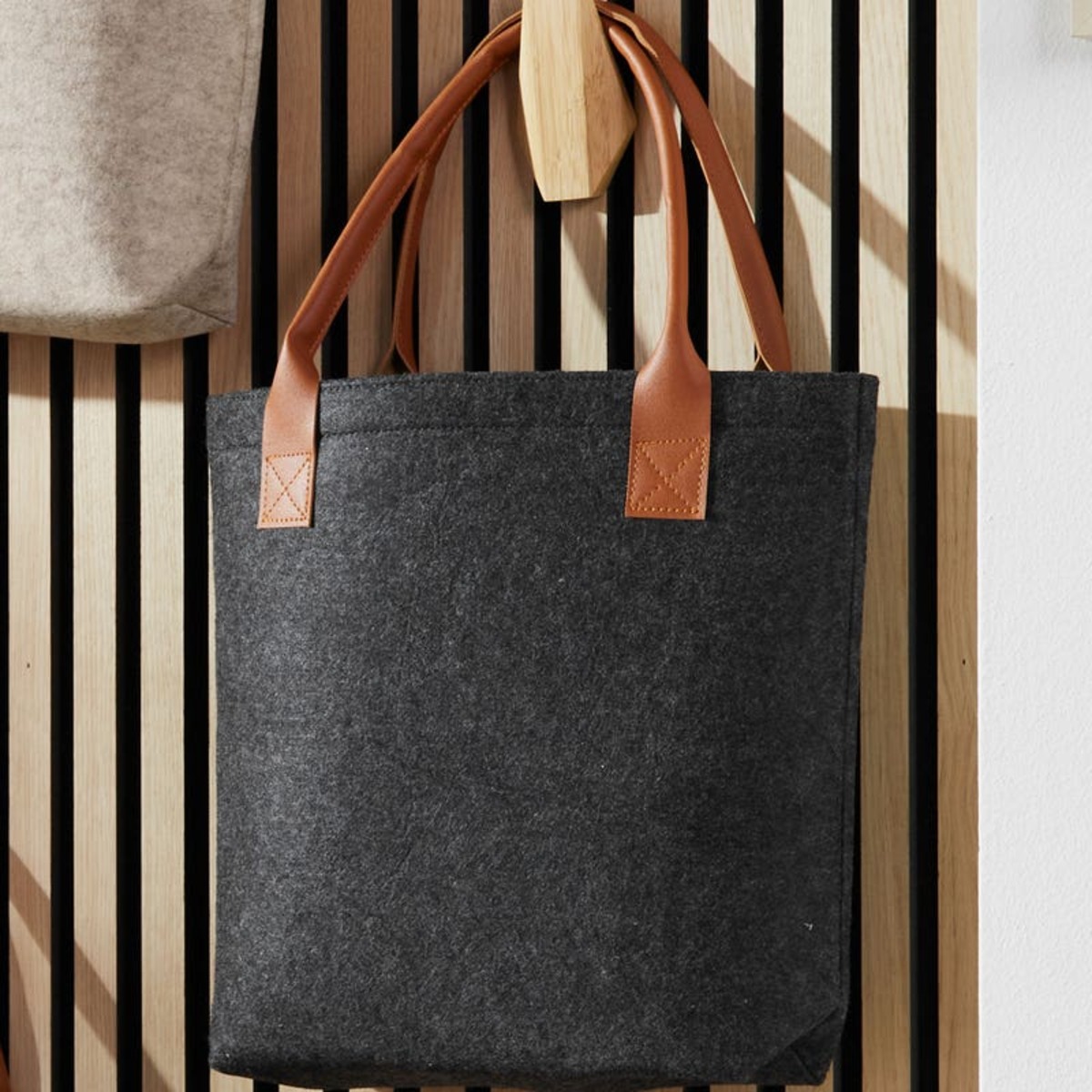 Bild 1 von Filz-Shopper mit Griffen, Dark-gray