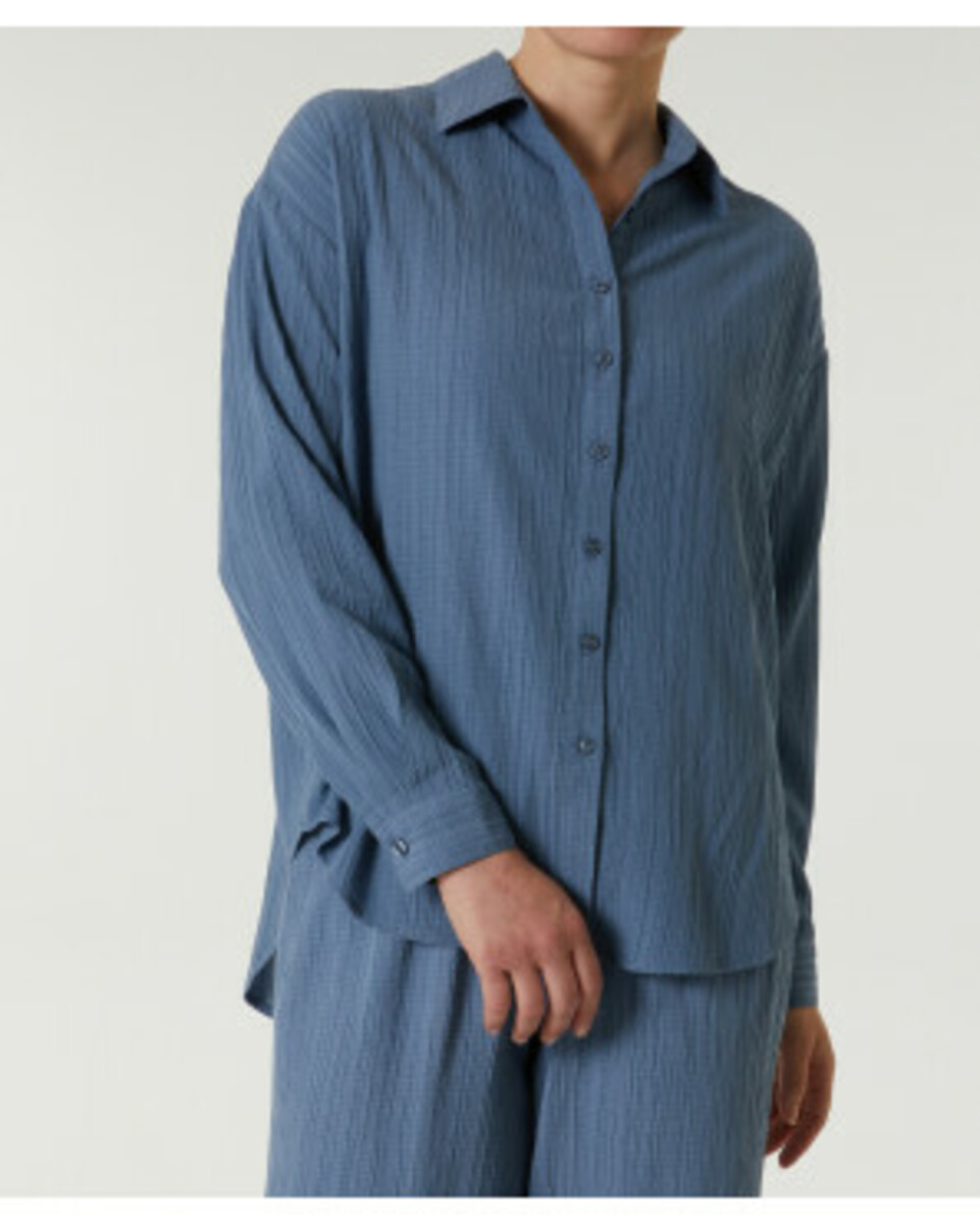 Bild 1 von Weit geschnittene Bluse, Janina, Vokuhila-Saum, grau