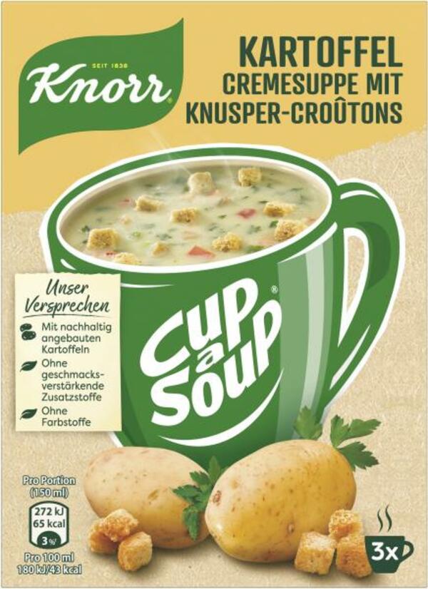 Bild 1 von Knorr Cup a Soup Kartoffel Cremesuppe mit Knusper-Croûtons