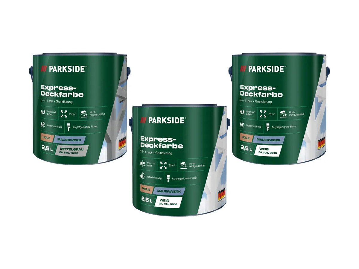 Bild 1 von PARKSIDE® Express-Deckfarbe, 
         2,5 l