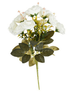 Kunstblumen Rosen, ca. 25 cm, weiß