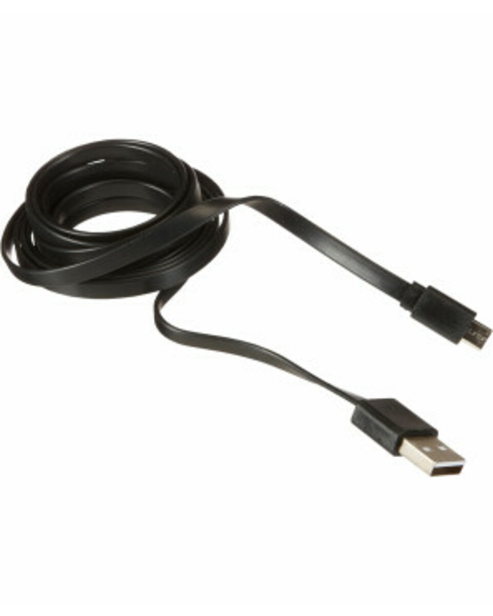 Bild 1 von Lade- und Datenkabel, 2m, Micro-USB, schwarz