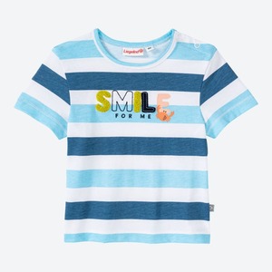 Baby-Jungen-T-Shirt in Streifen-Design, Light-blue