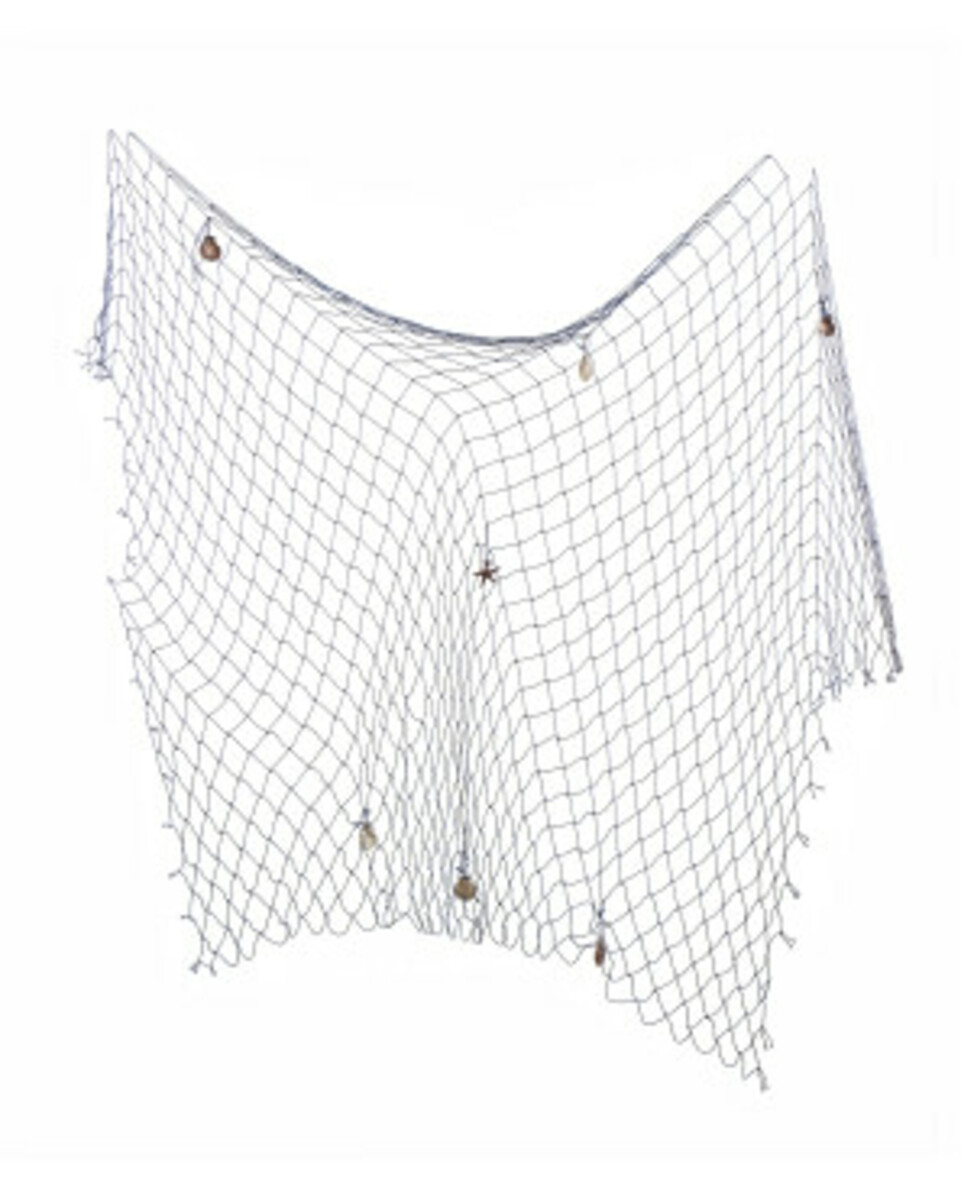 Bild 1 von Deko-Fischernetz mit Muscheln, ca. 100 x 200 cm, blau