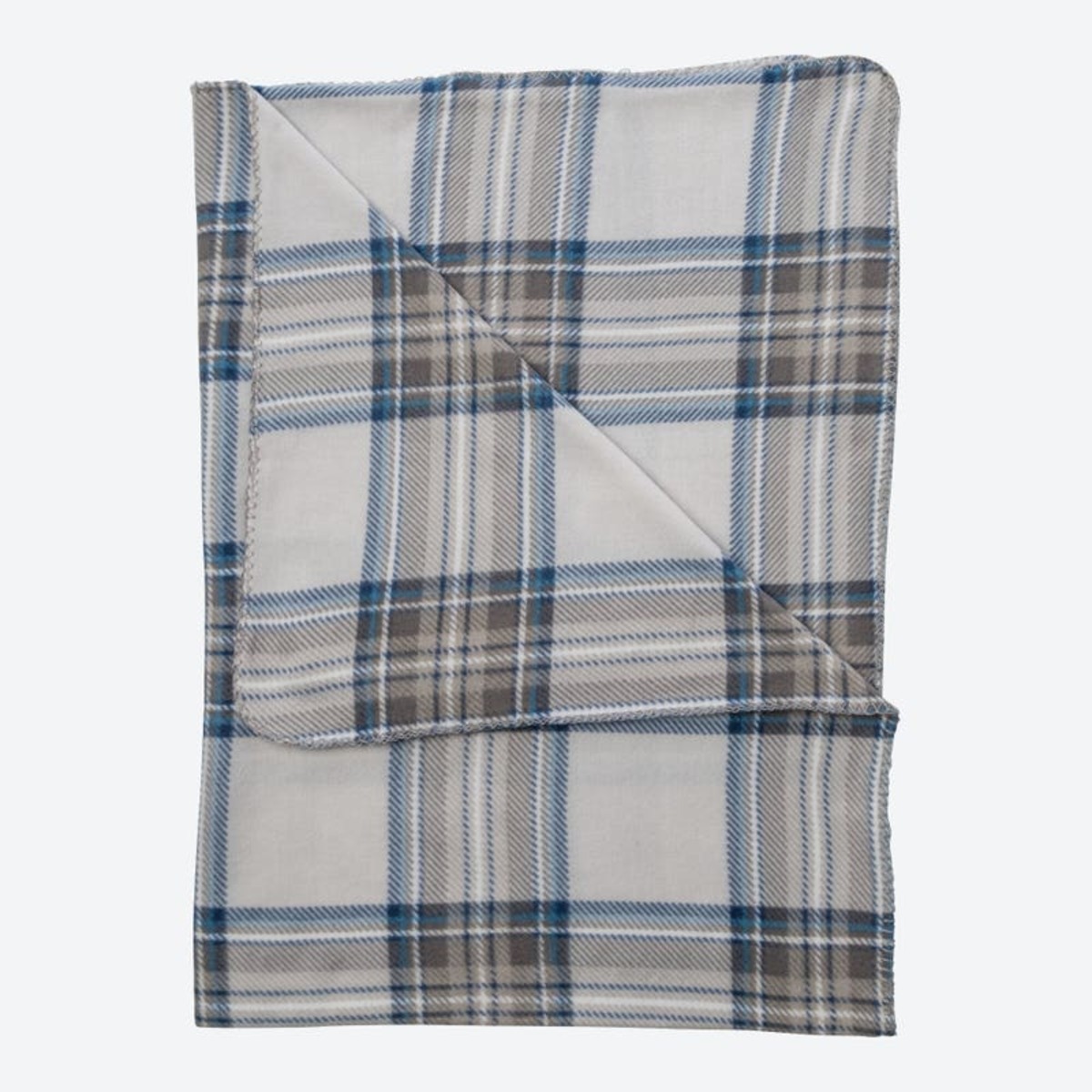 Bild 1 von Fleece-Decke mit Horse-Stitching, ca. 120x160cm, Gray