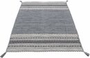 Bild 1 von Teppich Kelim Azizi, carpetfine, rechteckig, Höhe: 5 mm, Baumwolle, Wendeteppich mit Fransen, Wohnzimmer, Grau